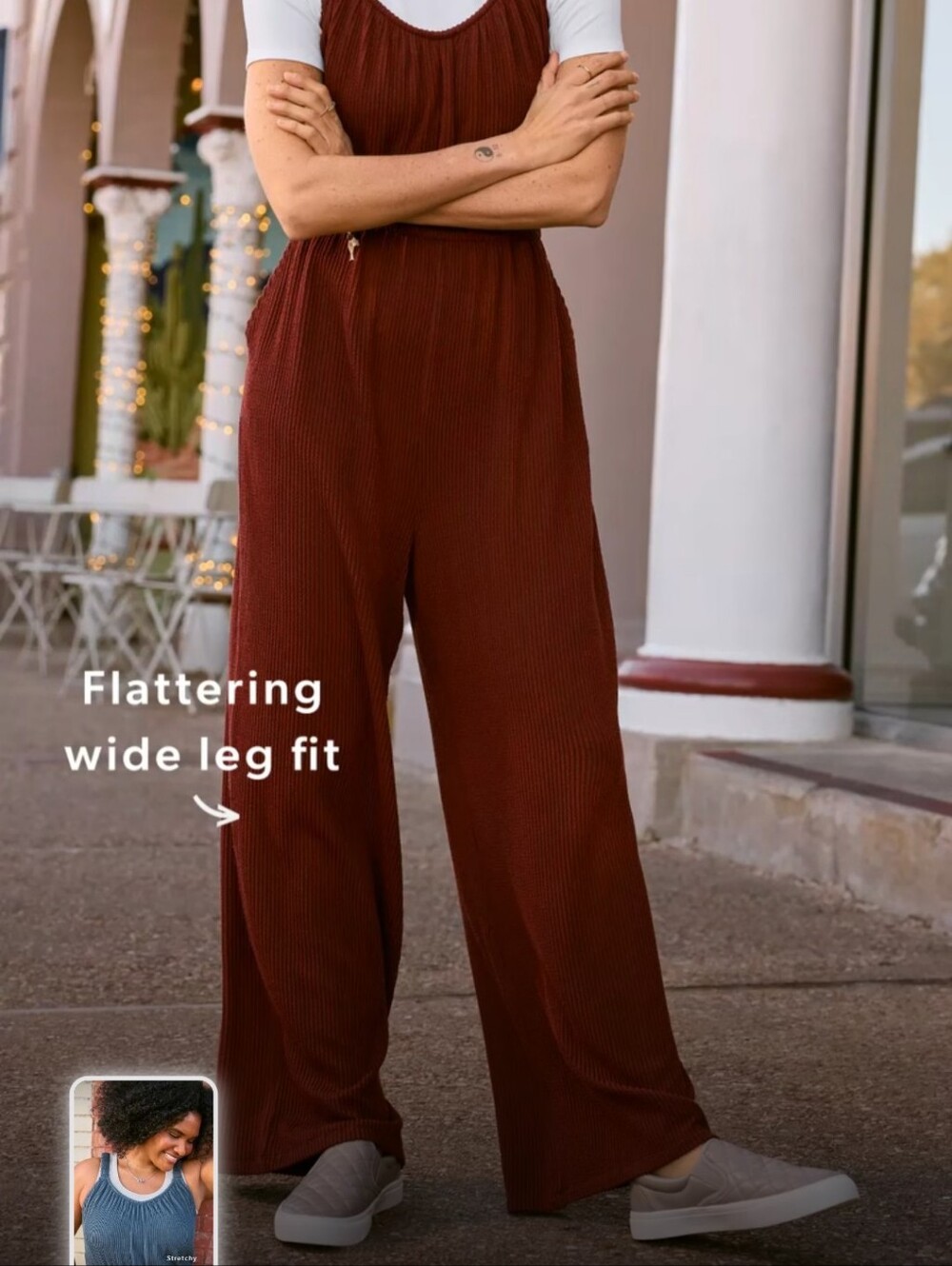 Maurices Wavy Ribbed Jumpsuit - Picture 9 of 11